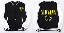 Giacca Nirvana baseball unisex autunno casual baseball kurt cobain
