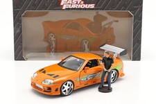Brian's Toyota Supra 1995 film Fast & Furious (2001) con personaggio 1:18 Jada Toys