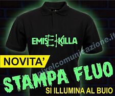 POLO EMIS KILLA BLOCCO RECORDZ FLUO FLUORESCENTE RAP RAPPER IDEA REGALO MUSIC