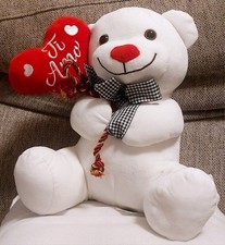 Peluche pupazzo orso bianco