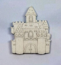 24 PEZZI Castello legno bianco decorazione bomboniera 0BK5