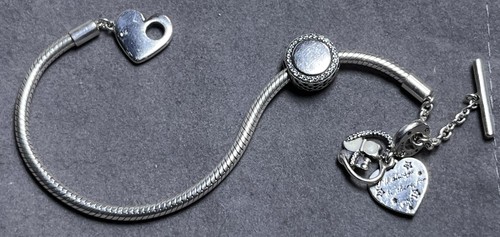 Bracciale pandora cuore - pandora, t-bar