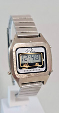 Novi LCD Digital Chronograph Watch Vintage 80's Made In Hong Kong