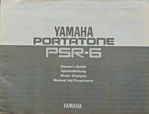 Yamaha psr portatone - yamaha,