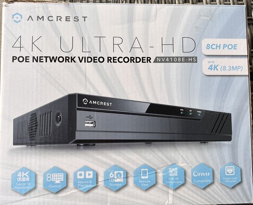 Amcrest nv4108 8ch nvr - amcrest,