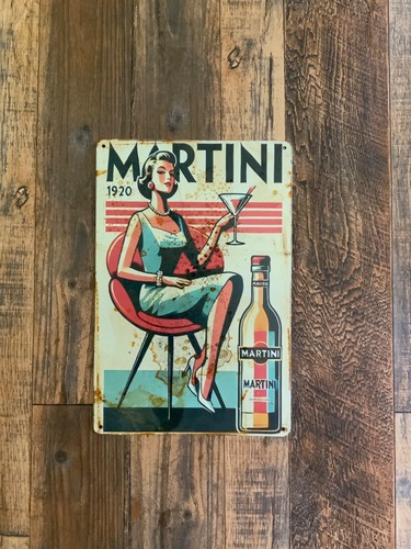 Insegna metallo martini - metallo,