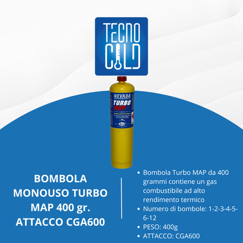 Bombola gas map 400g - da, map-p