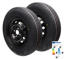 2x Ruota Completa 155/80R13 84N 100x4 155 R 13 Rimorchio Auto Cerchio 4Jx13