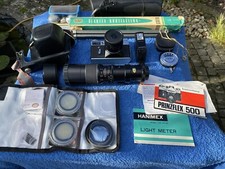 Kit completo fotocamera reflex pellicola 35 mm PRINZFLEX 500E vintage!