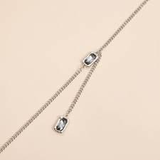 Collana vintage nera - , quadrata