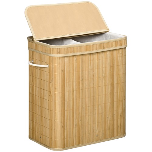 Homcom cesto porta - porta, biancheria