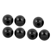 7pcs black round handle