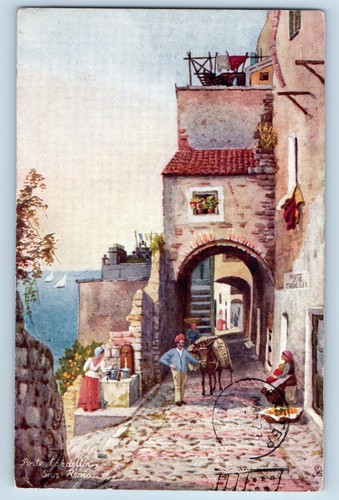 Sanremo italia cartolina porto - sanremo,