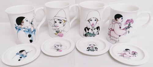 Set tazze 4 sottobicchieri - tazze, e