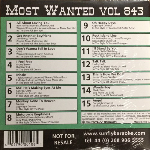 Sunfly most wanted - most, (sfmw843)
