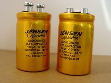 Per 1pz Condensatore elettrolitico a vite Jensen 100uf 500v 35x55mm