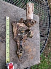 Antica applique da parete vittoriana in ghisa