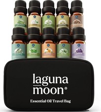 Laguna 10pz Set Oli Essenziali Kit Regalo Aromaterapia 100% Oli Puri per Diffusore