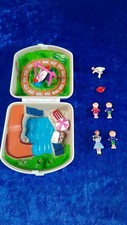 *PP1 BOOTLEG KO COFANETTO TIPO POLLY POCKET NO BLUEBIRD ANNI 90 CON PERSONAGGI
