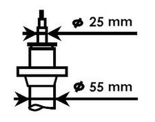 Ammortizzatore KYB 325700 per