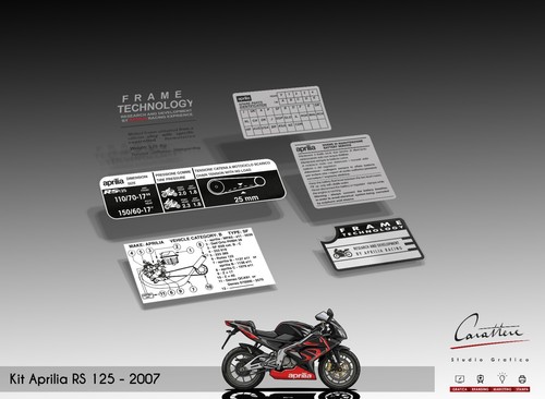 Kit adesivi per aprilia - adesivi,
