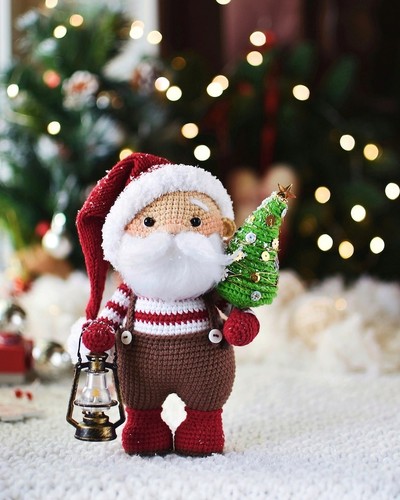 Bambola babbo natale fatta - bambola,