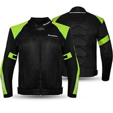 Giacca Moto Estiva Traforata Impermeabile Smanicabile Giudici Nero e giallo fluo