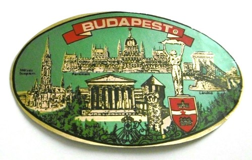 Adesivo souvenir budapest - adesivo,