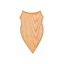 Scudo di legno per trofeo capriolo. Pannello. Corna. Caccia. 23x14cm 030302
