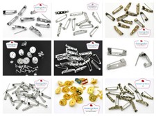 Basi Spille Fermagli Argento Bronzo Oro scegli Misura e Colore