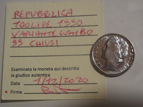 Repubblica italiana moneta - italiana, 100