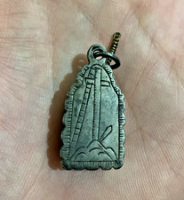 Antique silver masonic pendant - masonic,