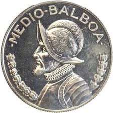 1/2 Balboa - Panama Argent