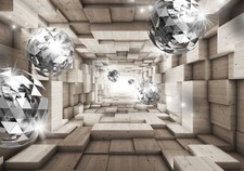 Sfere diamante grigio tunnel