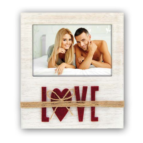 Cornice legno bianca spago - cornice, e