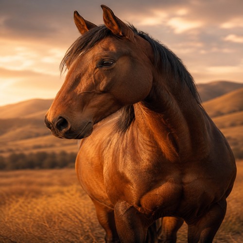 Majestic horse sunset tote - majestic, bag
