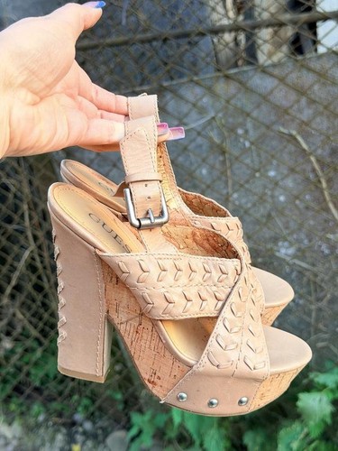 Scarpe donna guess tacco pelle - donna,
