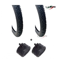 Coppia copertone gomma - gomma, +