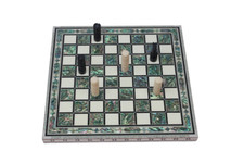 Egiziano intarsiato madreperla Paua scacchiera in legno pezzi sintetici 16" #195