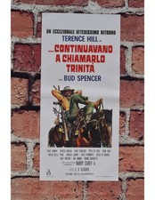 locandina CONTINUAVANO A CHIAMARLO TRINITA' terence hill bud spencer B25