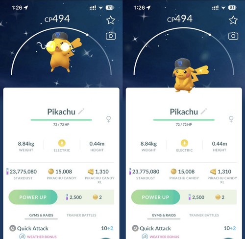 Shiny mystic cap - shiny,
