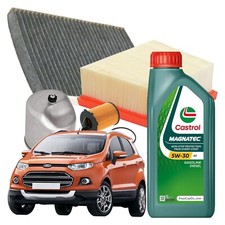 Kit Tagliando Ford Ecosport 1.5 Tdci 4 Filtri + 4 Lt Castrol Magnatec 5w30 A5