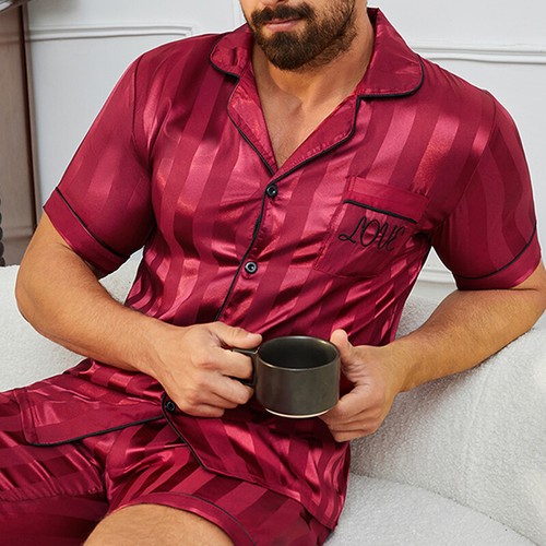 Set pigiama uomo elegante - elegante, raso