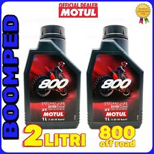 OLIO MOTUL 800 FACTORY LINE OFF ROAD 100% SINTETICO 2T 2 LITRI 02MO08