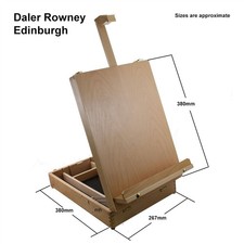 Cavalletto da tavolo Daler Rowney Edimburgo scatola di legno artisti pittura portaoggetti cavalletto in uno