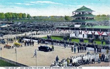 Stampa fotografica 5x7 C. 1926 The Line Up Motor Speedway Indianapolis Indiana G977