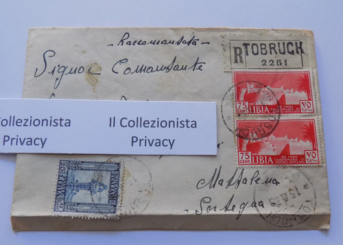 8288 raccomandata da tobruch - raccomandata,