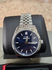 Sector , Nuovo, Quadrante Blu, Acciao