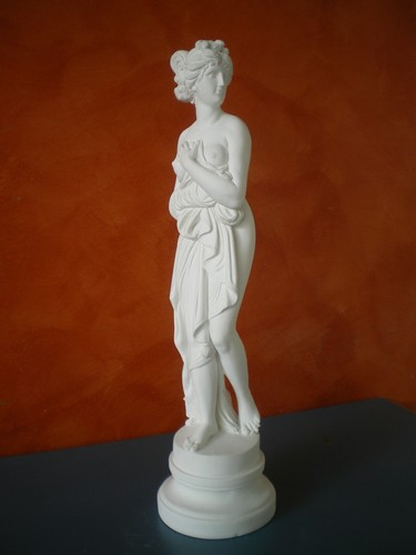 Statua gesso bianco era - statua, in