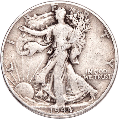 Mezzo dollaro 1944 - , walking